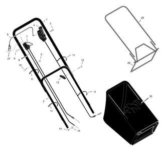 Part Location Diagram of 672663 Briggs and Stratton Cable, Stop